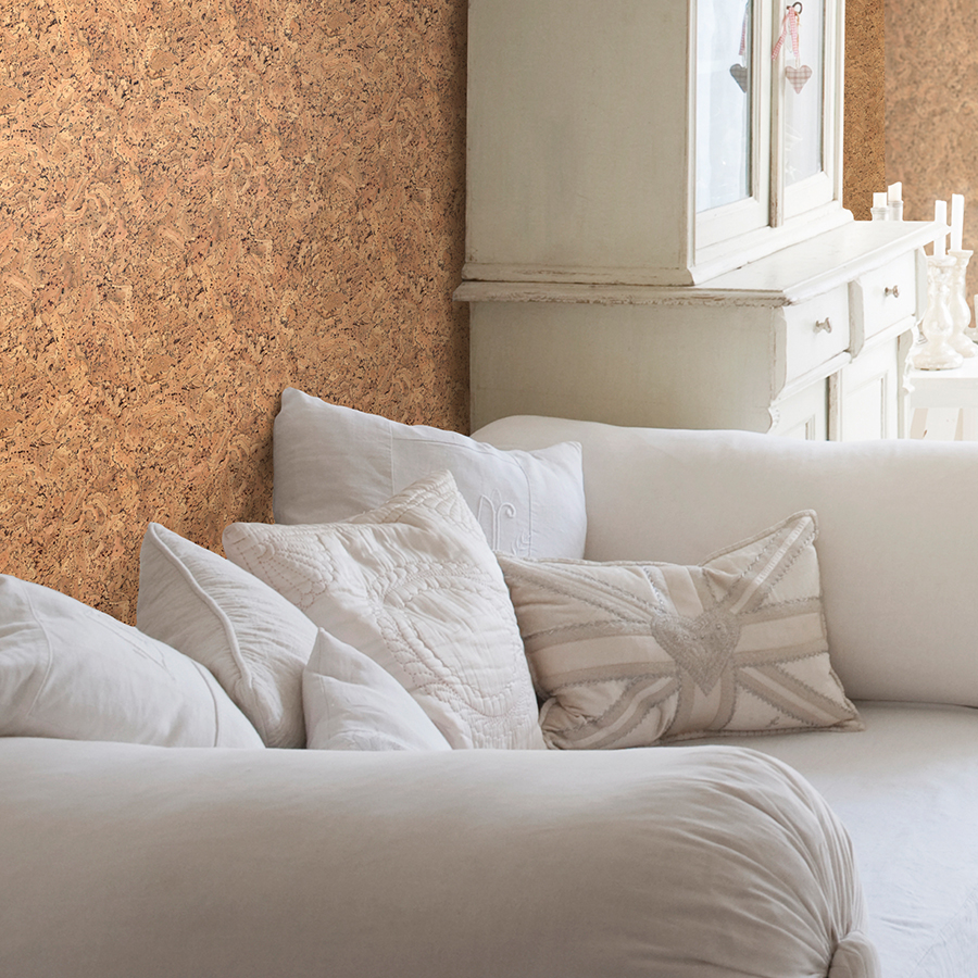 Пробковая стеновая панель Corkstyle Wall Design Murano 600×300×3 фото в интерьере